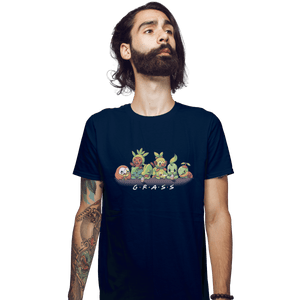 Shirts Fitted Shirts, Mens / Small / Navy Grass Friends