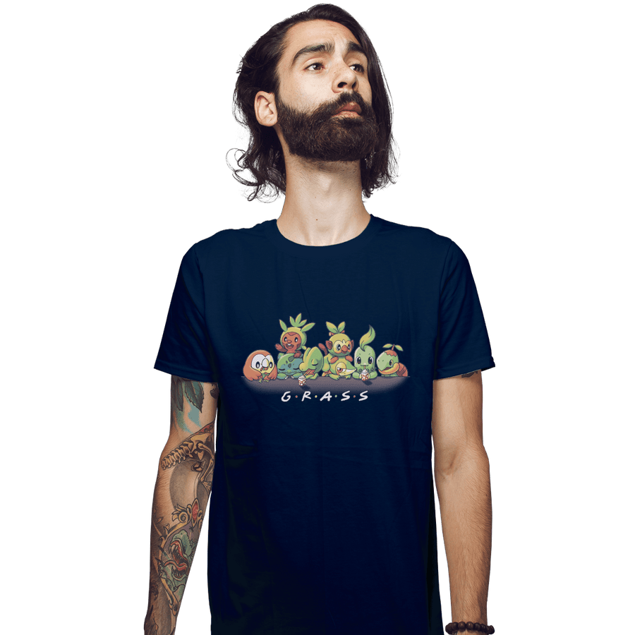 Shirts Fitted Shirts, Mens / Small / Navy Grass Friends