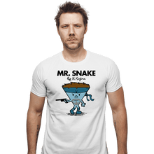 Load image into Gallery viewer, Secret_Shirts Fitted Shirts, Mens / Small / White Mr. Snake
