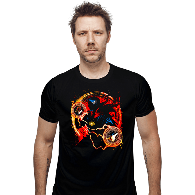 Daily_Deal_Shirts Fitted Shirts, Mens / Small / Black Sorcerer Supreme of Madness