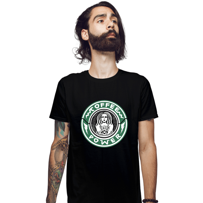 Daily_Deal_Shirts Fitted Shirts, Mens / Small / Black It's Coffee Time
