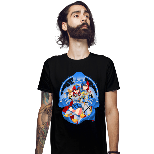 Daily_Deal_Shirts Fitted Shirts, Mens / Small / Black Emblem Summoned