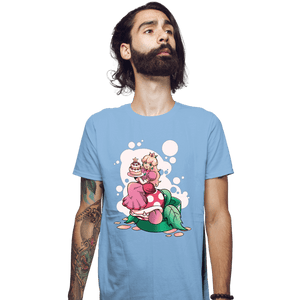 Shirts Fitted Shirts, Mens / Small / Powder Blue Princess Peach