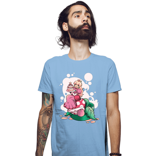 Shirts Fitted Shirts, Mens / Small / Powder Blue Princess Peach