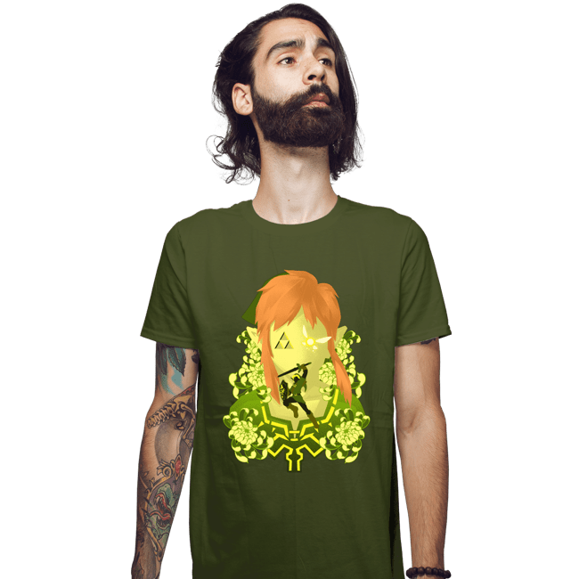 Daily_Deal_Shirts Fitted Shirts, Mens / Small / Military Green Legendary Memories