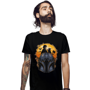 Secret_Shirts Fitted Shirts, Mens / Small / Black Sunset Of The Way