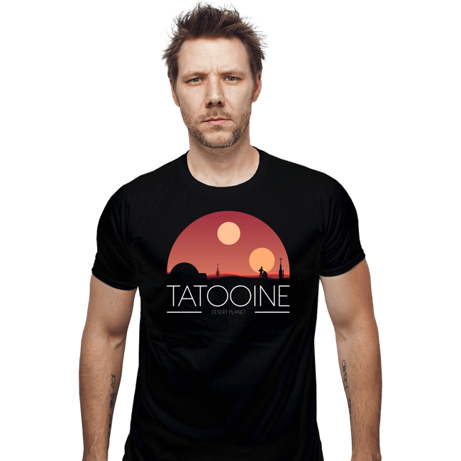 Shirts Fitted Shirts, Mens / Small / Black Desert Planet