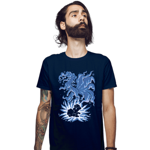 Shirts Fitted Shirts, Mens / Small / Navy The Ice Tailed Fox Within