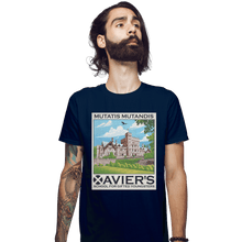 Load image into Gallery viewer, Shirts Fitted Shirts, Mens / Small / Navy Xavier&#39;s School For Gifted Youngsters
