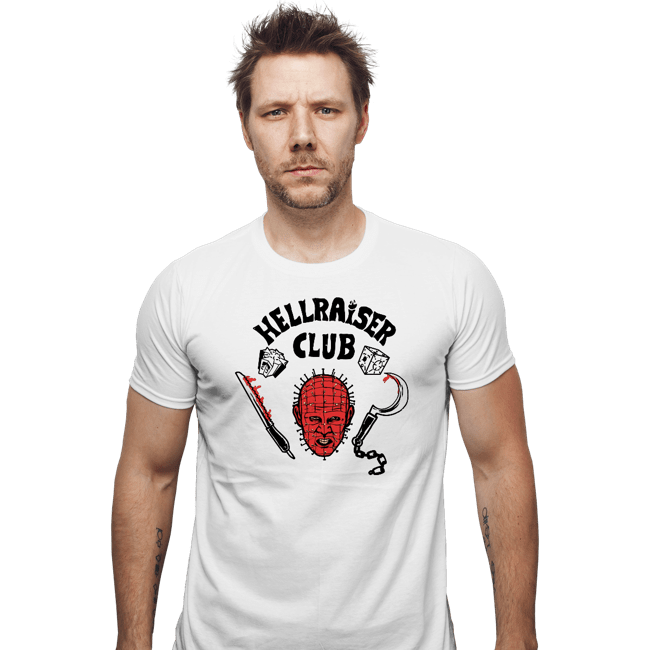 Daily_Deal_Shirts Fitted Shirts, Mens / Small / White Hellraiser Club