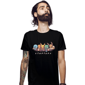 Shirts Fitted Shirts, Mens / Small / Black Starter Friends