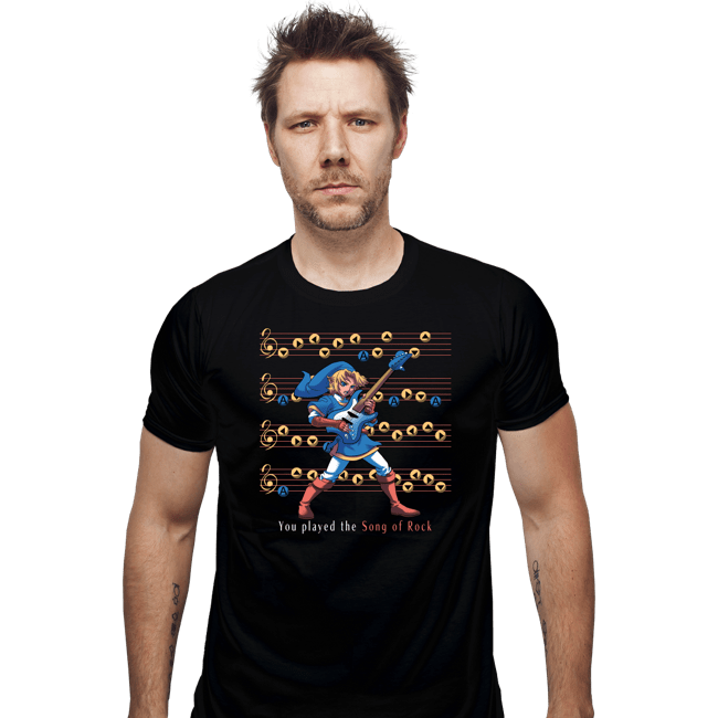 Shirts Fitted Shirts, Mens / Small / Black Song Of Rock