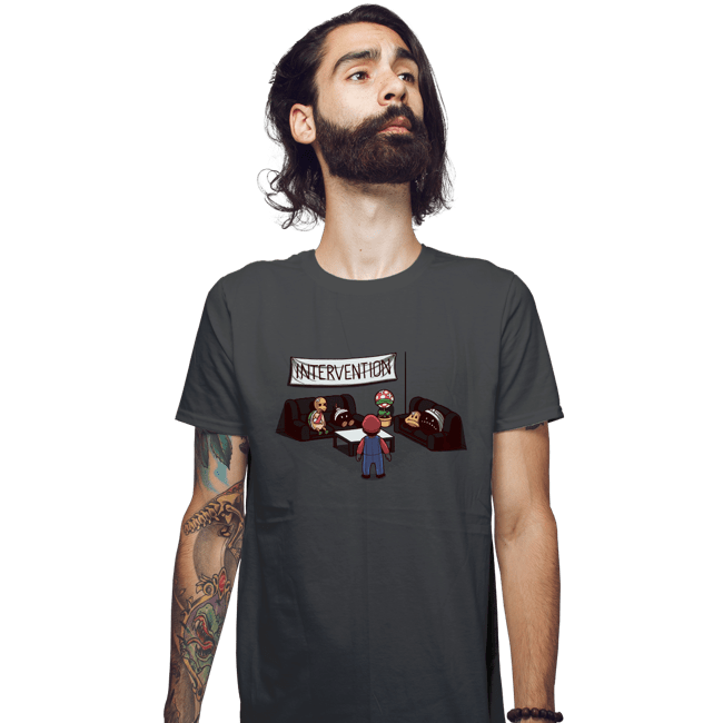 Shirts Fitted Shirts, Mens / Small / Charcoal Intervention