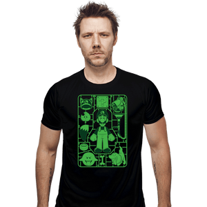 Secret_Shirts Fitted Shirts, Mens / Small / Black Luigi Model Sprue