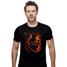 Load image into Gallery viewer, Daily_Deal_Shirts Fitted Shirts, Mens / Small / Black The Tiefling Warrior
