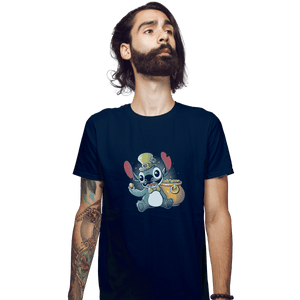 Shirts Fitted Shirts, Mens / Small / Navy Irish Alien
