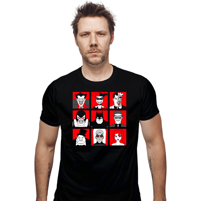 Secret_Shirts Fitted Shirts, Mens / Small / Black Bat Villains