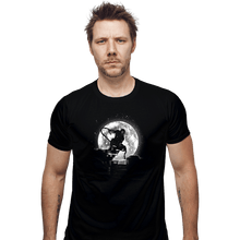 Load image into Gallery viewer, Shirts Fitted Shirts, Mens / Small / Black Moonlight Hero
