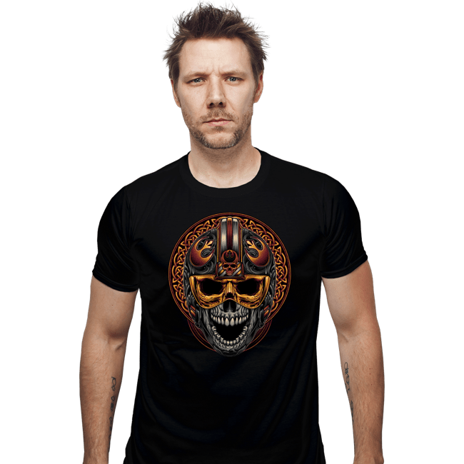 Daily_Deal_Shirts Fitted Shirts, Mens / Small / Black Rebel Helmet
