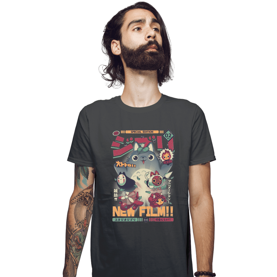 Shirts Fitted Shirts, Mens / Small / Charcoal Animezine