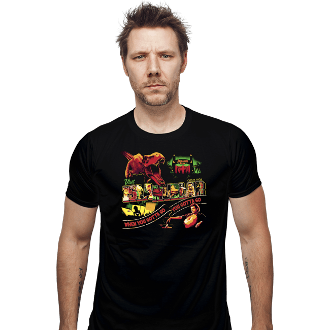 Sold_Out_Shirts Fitted Shirts, Mens / Small / Black Visit Isla Nublar