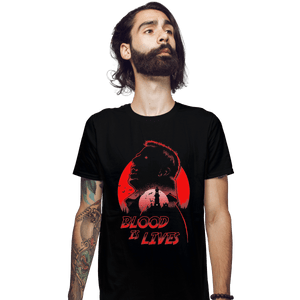 Shirts Fitted Shirts, Mens / Small / Black Blood Is Lives
