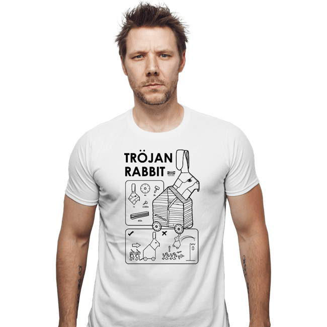 Secret_Shirts Fitted Shirts, Mens / Small / White The Trojan Rabbit