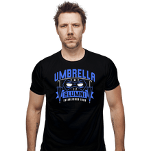 Load image into Gallery viewer, Shirts Fitted Shirts, Mens / Small / Black Umbrella Alumni
