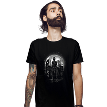Load image into Gallery viewer, Shirts Fitted Shirts, Mens / Small / Black Moonlight Kira
