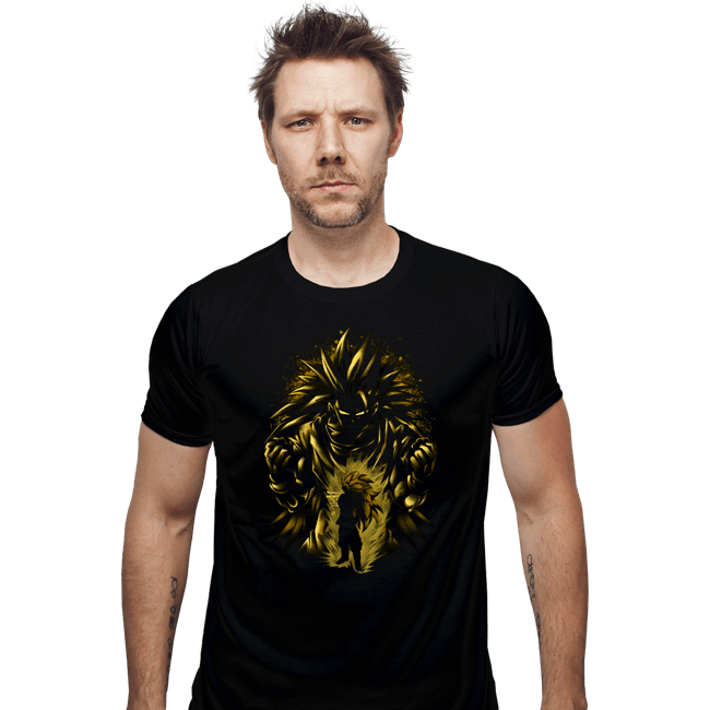 Shirts Fitted Shirts, Mens / Small / Black Super Attack SSJ3