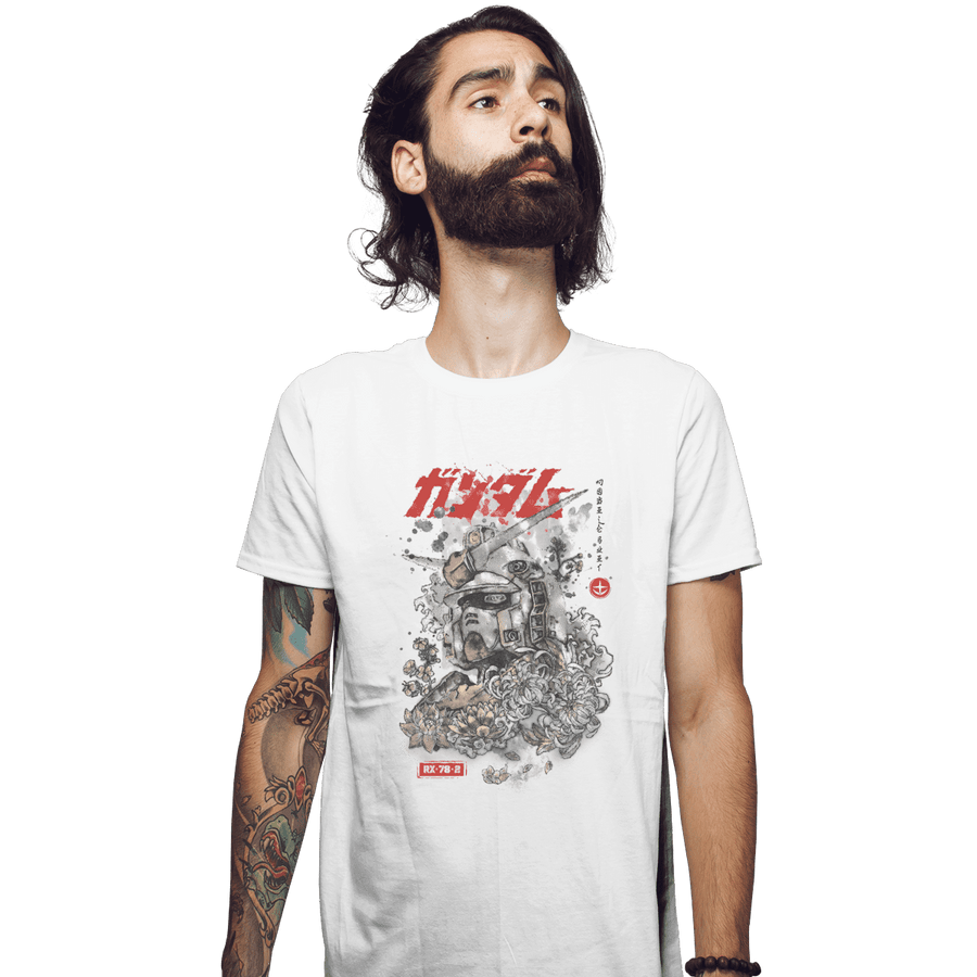 Shirts Fitted Shirts, Mens / Small / White Gundam Ink