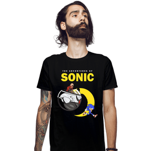 Secret_Shirts Fitted Shirts, Mens / Small / Black Adventures Of Sonic