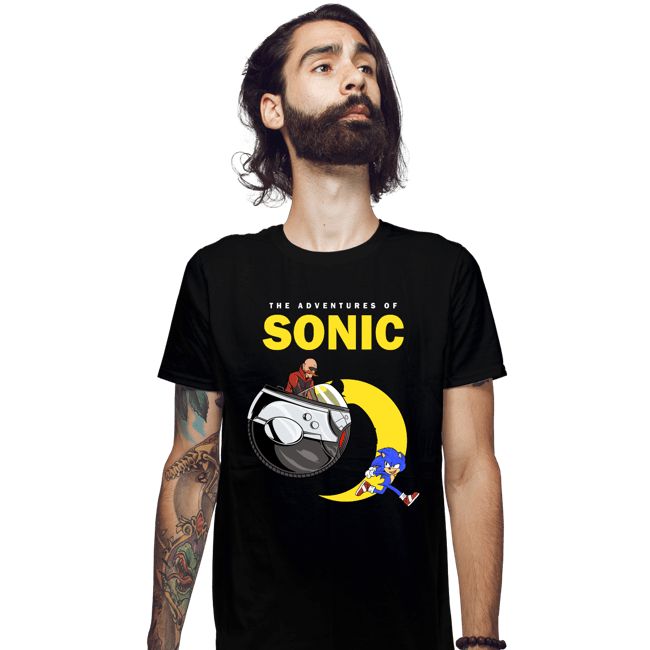 Secret_Shirts Fitted Shirts, Mens / Small / Black Adventures Of Sonic