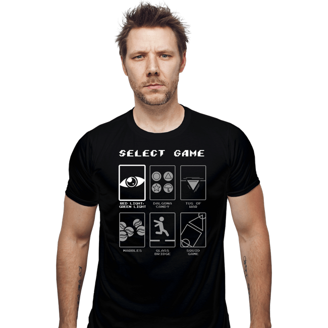 Daily_Deal_Shirts Fitted Shirts, Mens / Small / Black Select Game