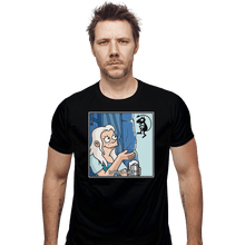 Load image into Gallery viewer, Shirts Fitted Shirts, Mens / Small / Black Is This A Cat?
