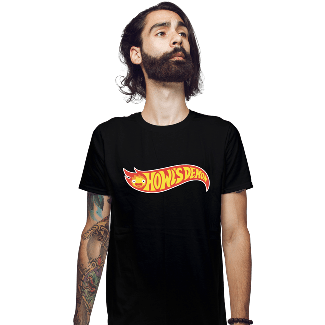 Daily_Deal_Shirts Fitted Shirts, Mens / Small / Black Howl's Demon