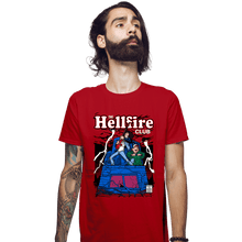 Load image into Gallery viewer, Daily_Deal_Shirts Fitted Shirts, Mens / Small / Red The Hellfire Club Comics
