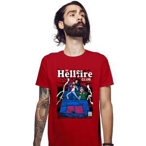 Daily_Deal_Shirts Fitted Shirts, Mens / Small / Red The Hellfire Club Comics