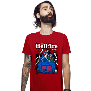 Daily_Deal_Shirts Fitted Shirts, Mens / Small / Red The Hellfire Club Comics