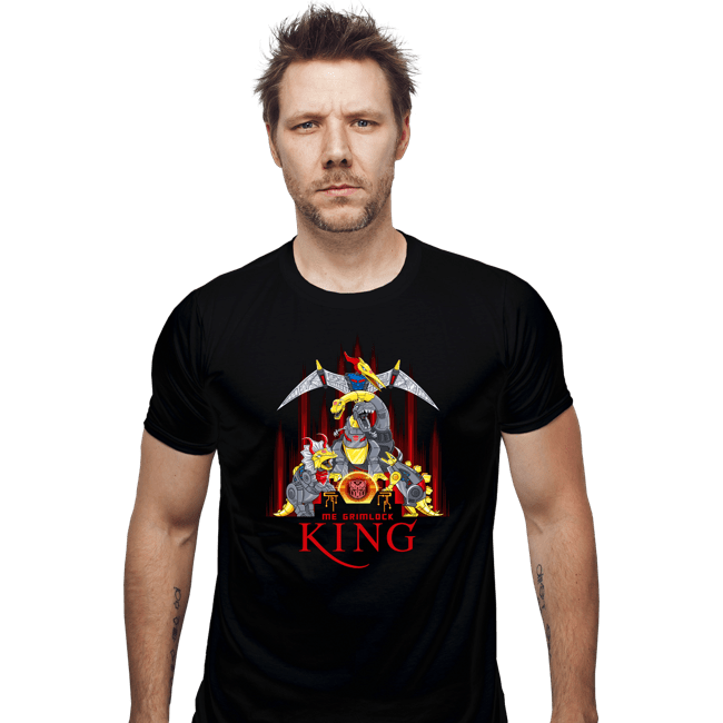 Last_Chance_Shirts Fitted Shirts, Mens / Small / Black Me Grimlock King
