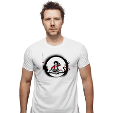Load image into Gallery viewer, Shirts Fitted Shirts, Mens / Small / White Straw Hat Pirate
