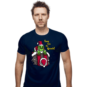 Daily_Deal_Shirts Fitted Shirts, Mens / Small / Navy Long Live The Grinch