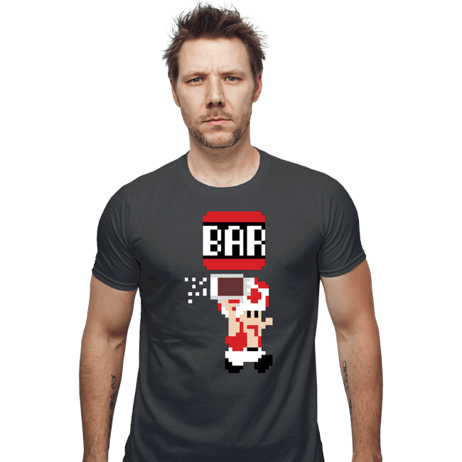 Shirts Fitted Shirts, Mens / Small / Charcoal To The Bar, Toad!