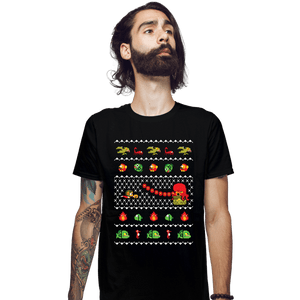 Shirts Fitted Shirts, Mens / Small / Black Alex Kidd In Christmas World