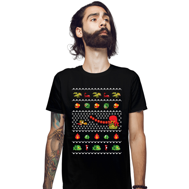 Shirts Fitted Shirts, Mens / Small / Black Alex Kidd In Christmas World