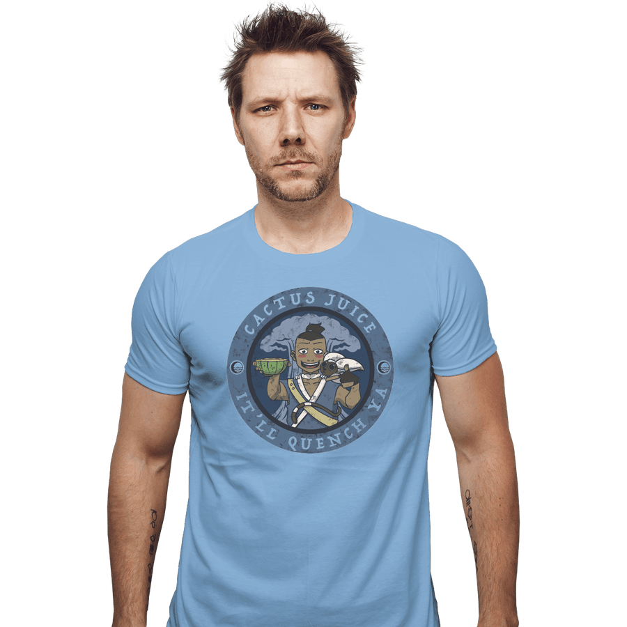 Shirts Fitted Shirts, Mens / Small / Powder Blue Cactus Juice