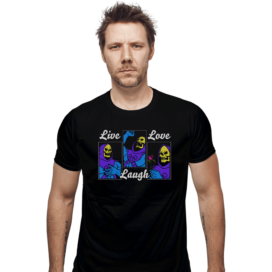 Shirts Fitted Shirts, Mens / Small / Black Live Laugh Love