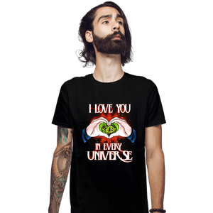 Daily_Deal_Shirts Fitted Shirts, Mens / Small / Black I Love You In Every Universe
