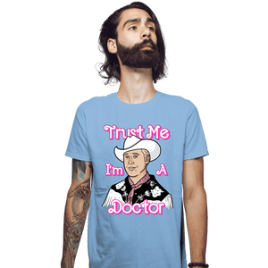 Secret_Shirts Fitted Shirts, Mens / Small / Powder Blue Doctor Doll