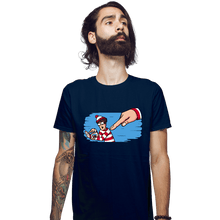 Load image into Gallery viewer, Secret_Shirts Fitted Shirts, Mens / Small / Navy Finder Found
